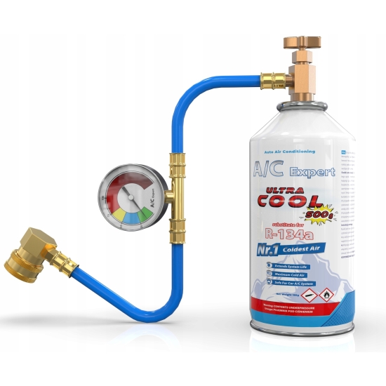 Zestaw do napełniania klimatyzacji dla aut na R134a