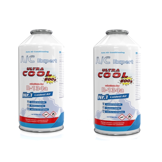 2 x gaz do napełniania klimatyzacji dla aut na R134a