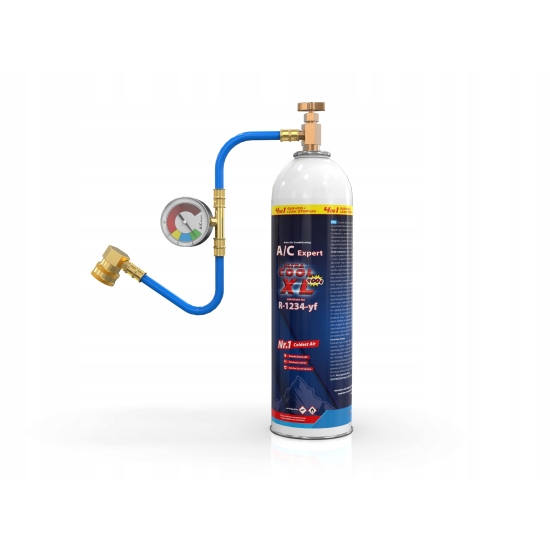 Zestaw XL 4 w 1 do napełniania klimatyzacji dla aut na R1234yf