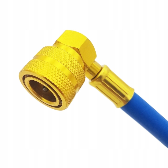 Zestaw 4 w 1 do napełniania klimatyzacji dla aut na R134a + adapter HP na LP