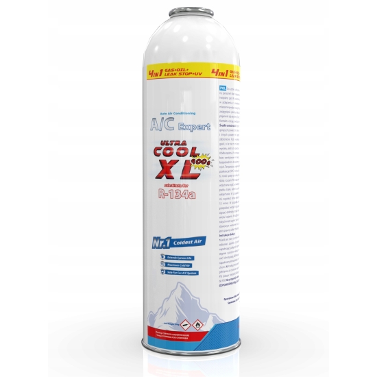 Gaz XL 4 w 1 do napełniania klimatyzacji dla aut na R134a