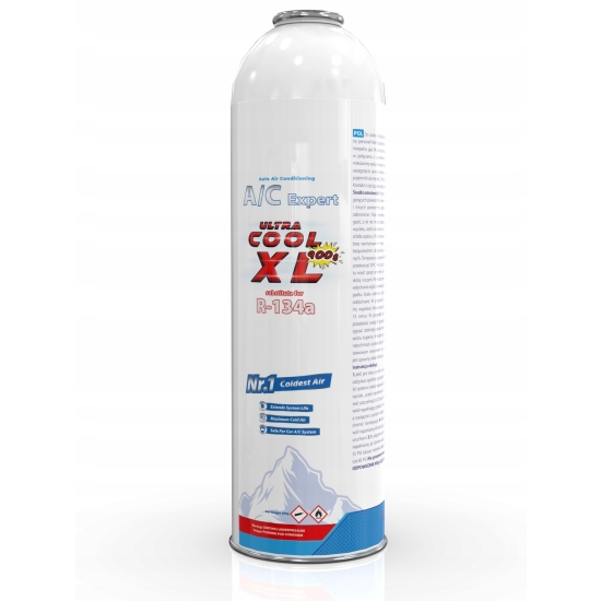 Zestaw XL do napełniania klimatyzacji dla aut na R134a + termometr